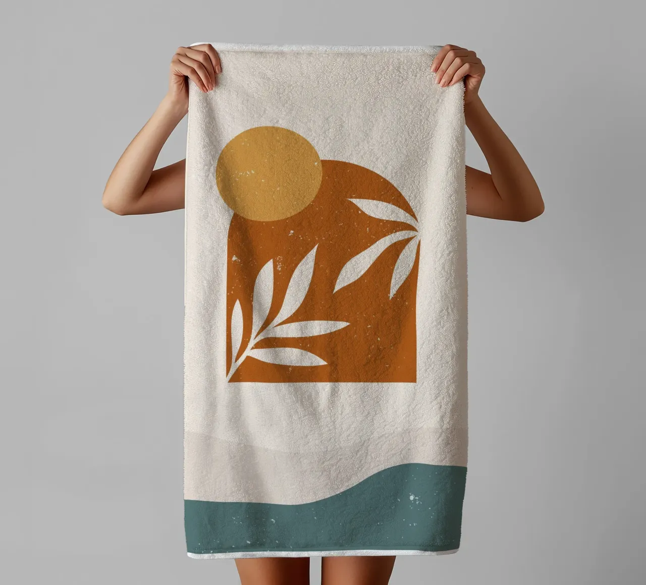 Boho Zonsondergang Ontwerp badhanddoek van Whole©