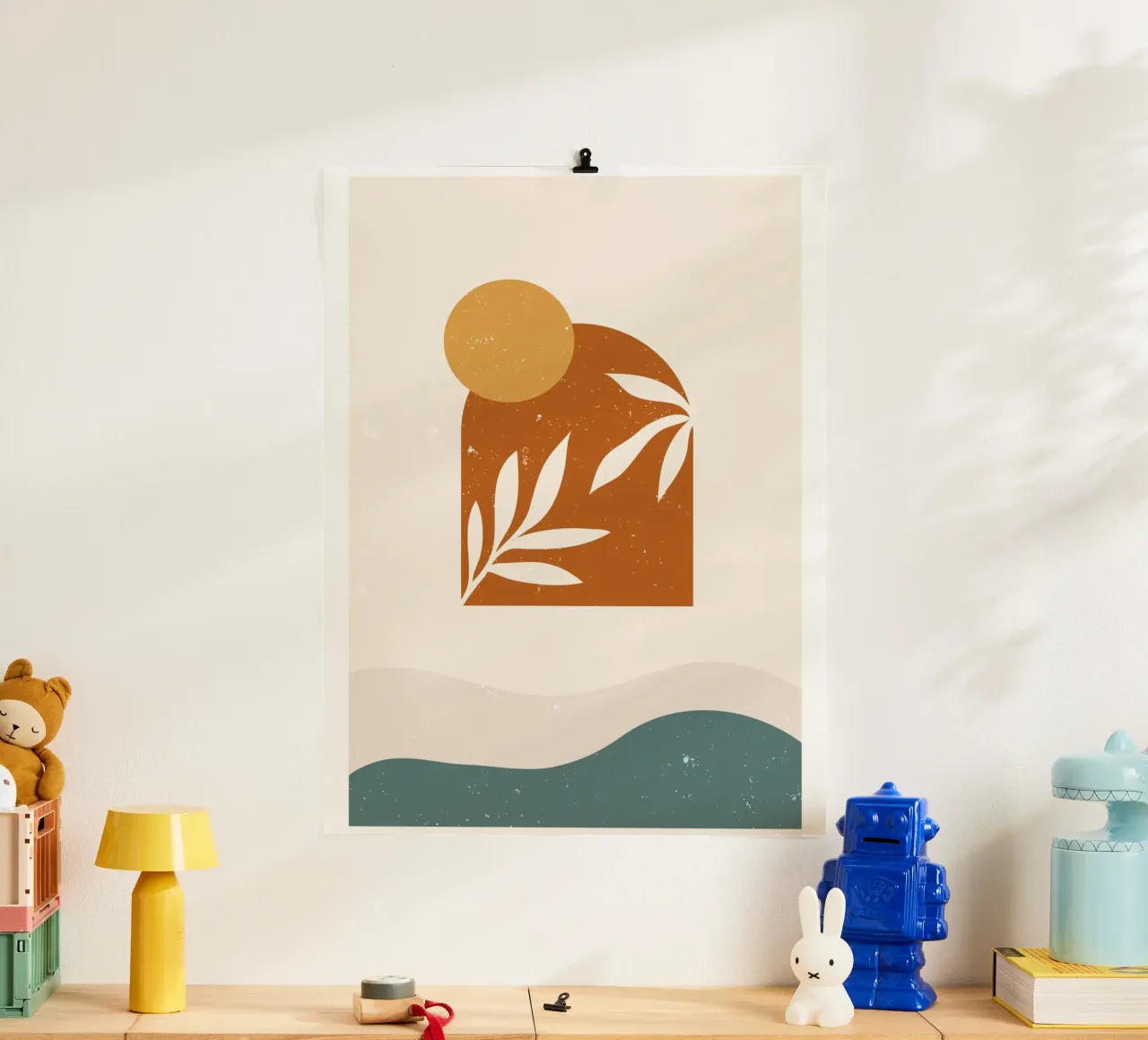 Boho Sunset Design poster de Whole©
