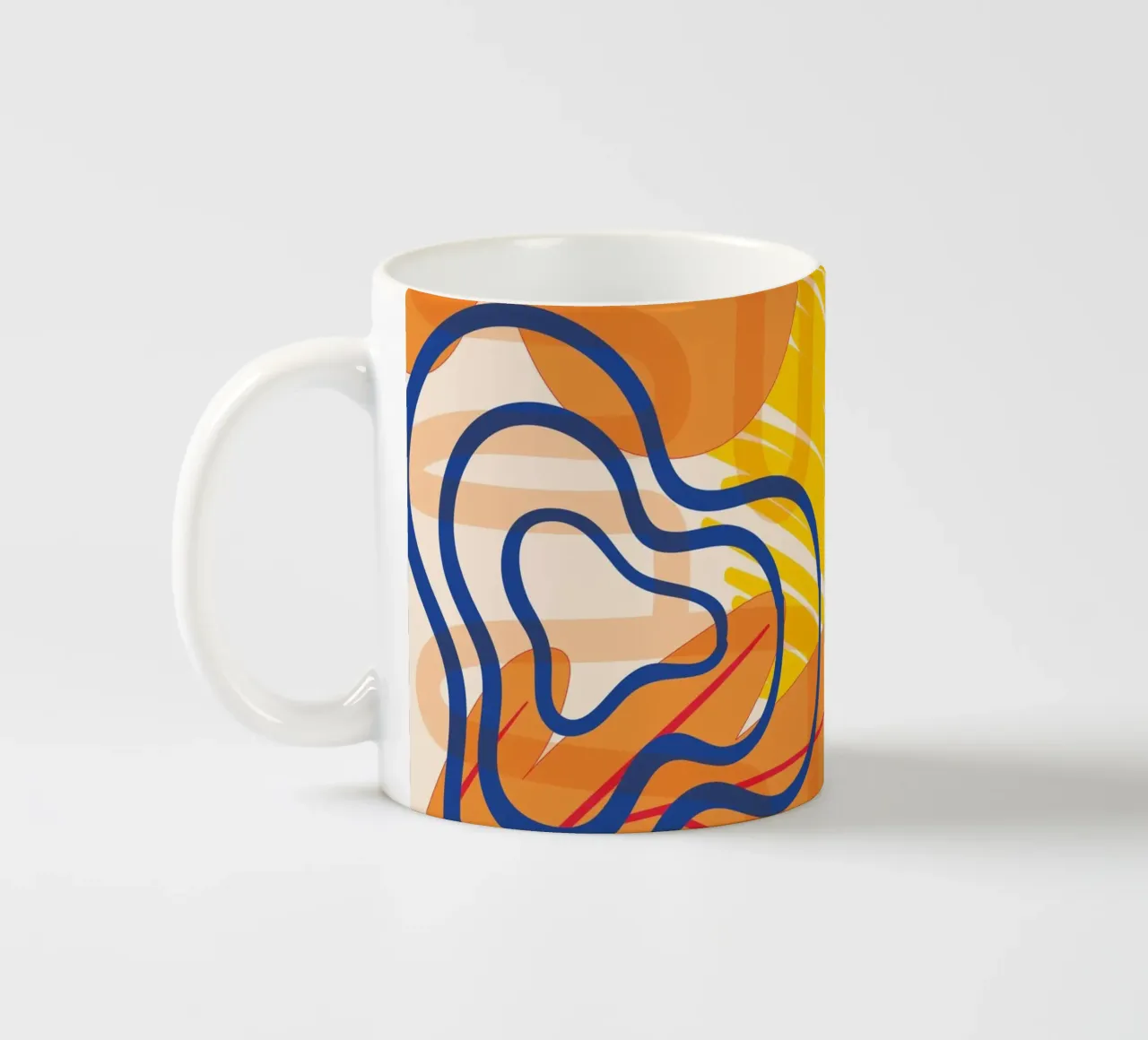 Astrazione colorata tazza in ceramica da Whole©