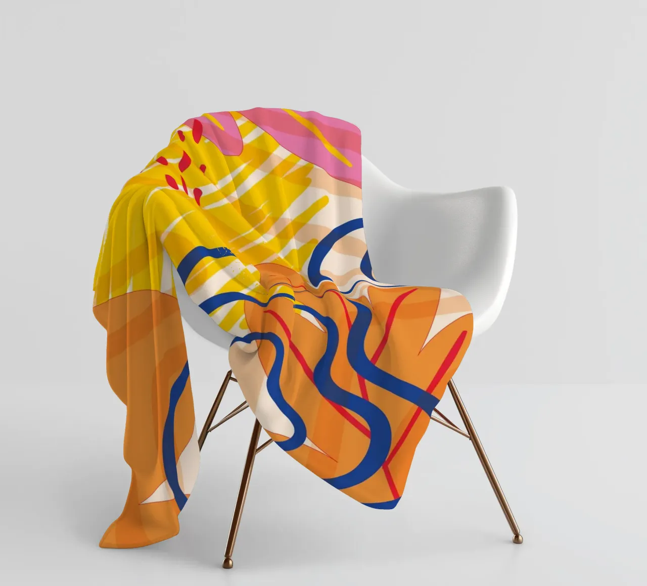 Astrazione colorata coperta in pile da Whole©