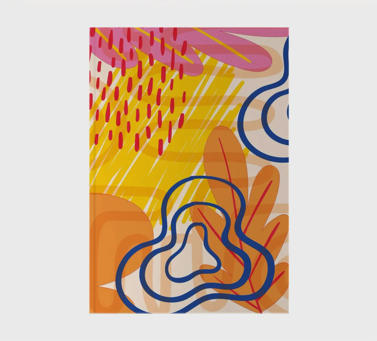 Colourful abstraction notebook by Whole©