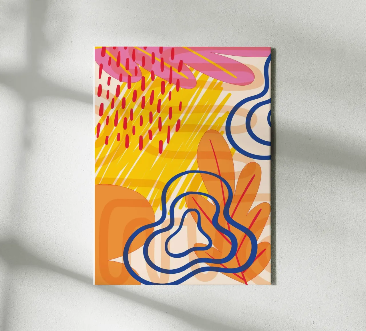 Colourful abstraction canvas by Whole©