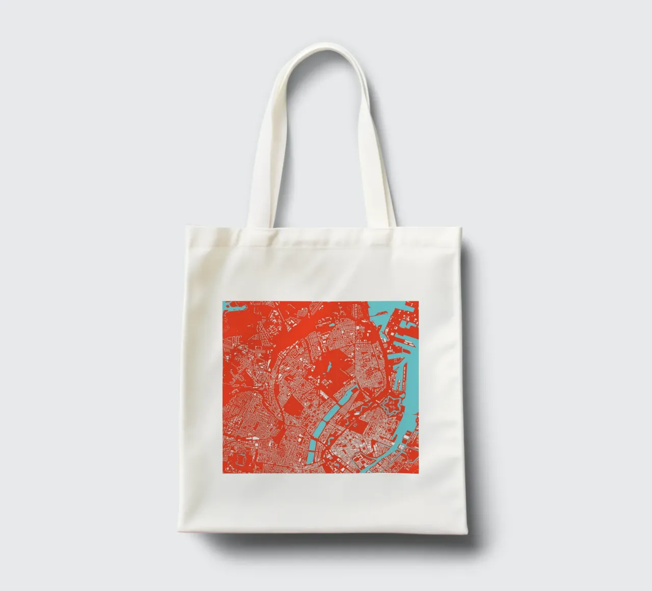 Copenhagen Red borsa in juta da Urban Maps