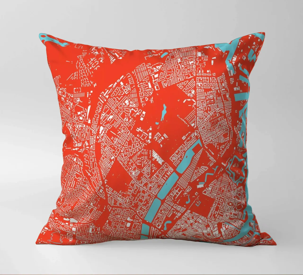 Copenhagen Red cuscino da Urban Maps