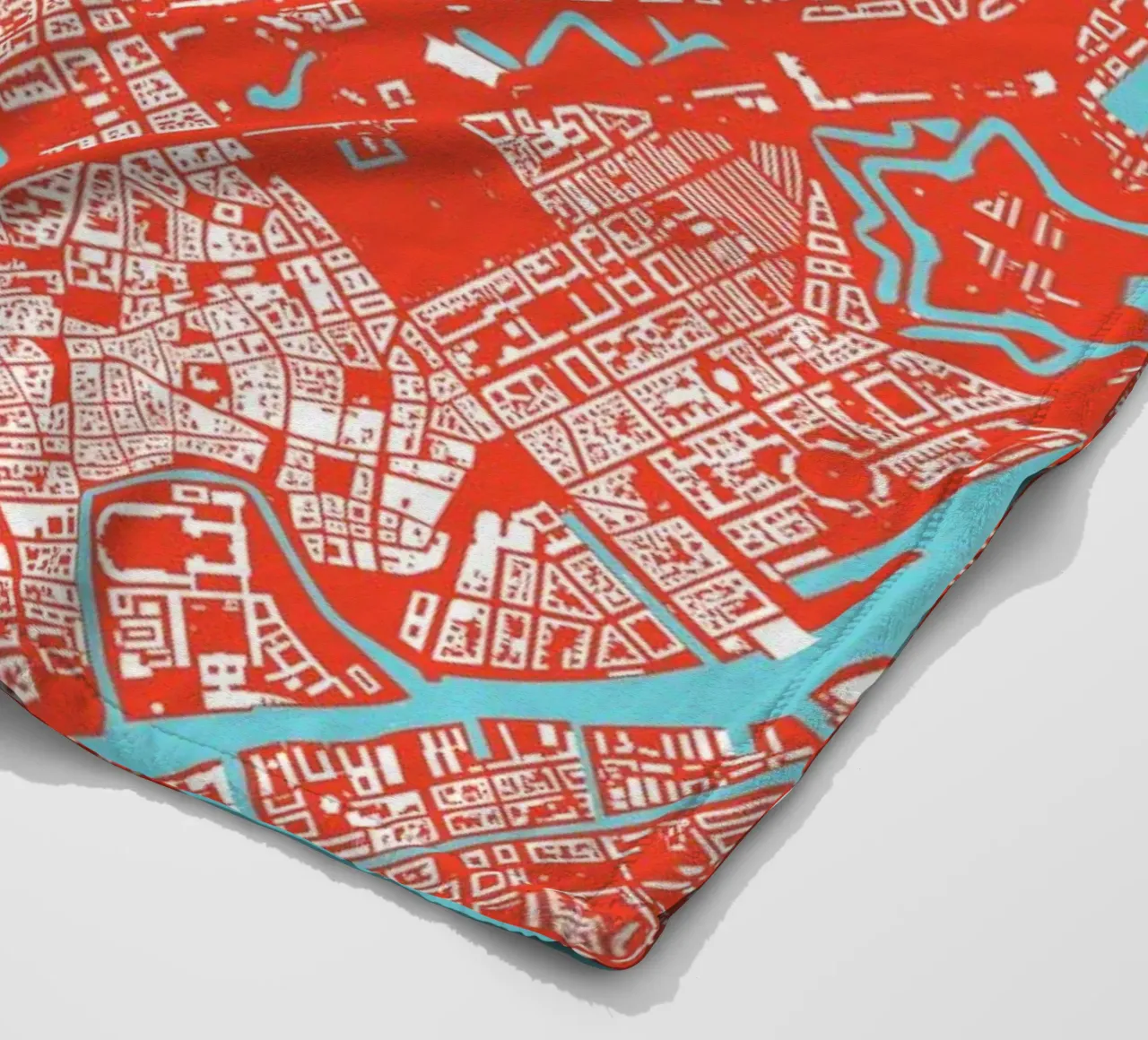 Copenhagen Red coperta in pile da Urban Maps