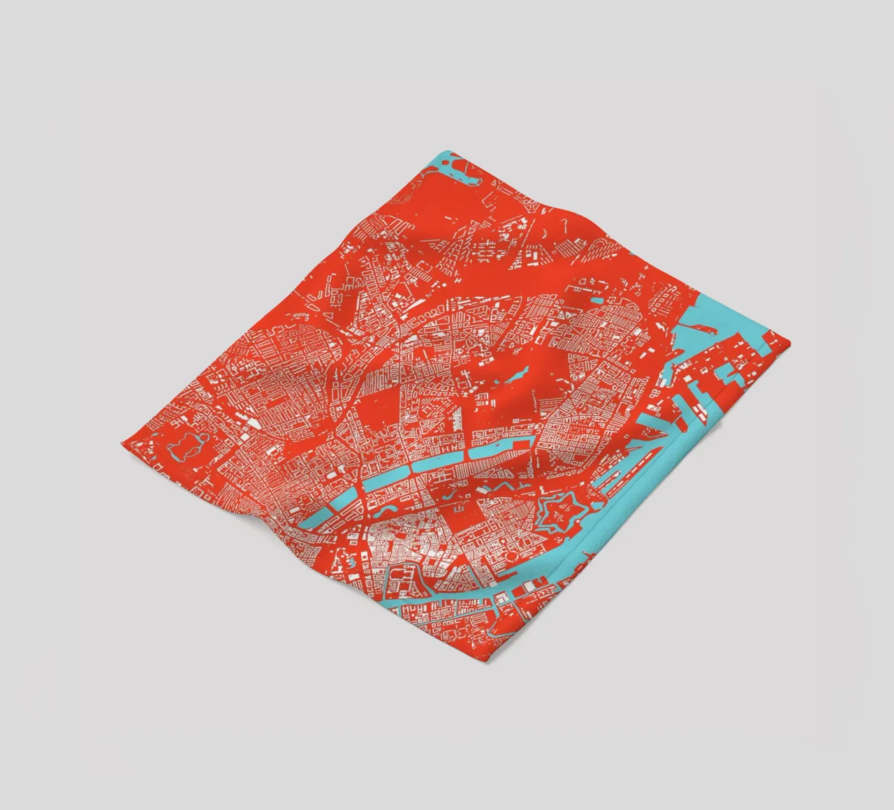 Copenhagen Red coperta in pile da Urban Maps