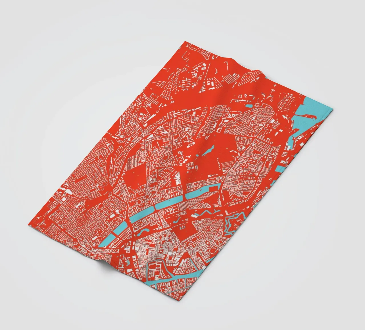 Copenhagen Red coperta in pile da Urban Maps