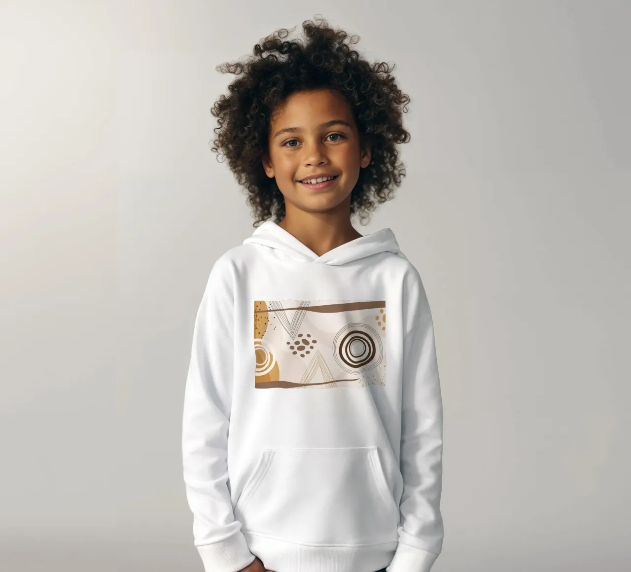 Elegant line pattern kids hoodie by Whole©