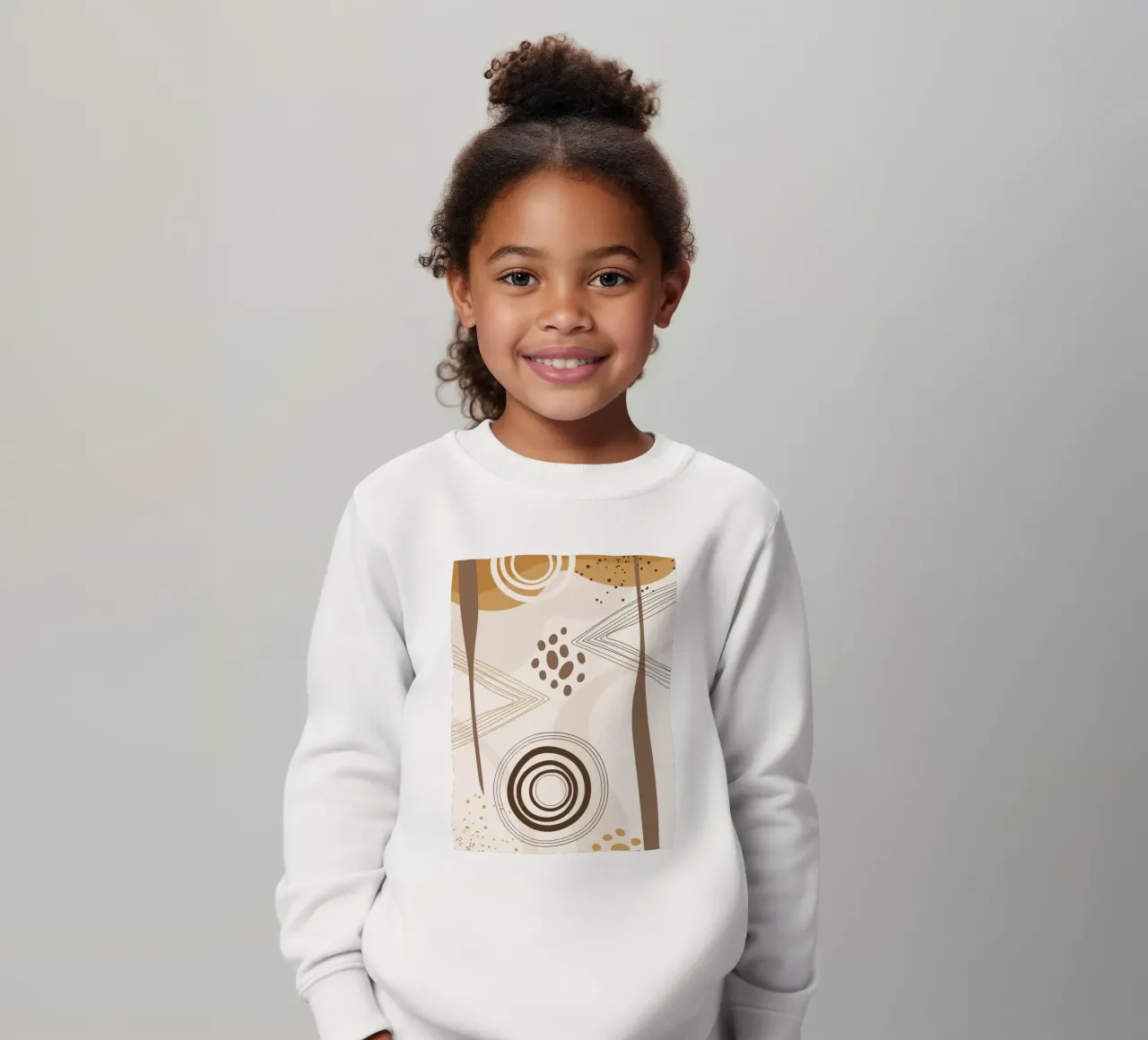Elegant line pattern kids sweatshirt by Whole©