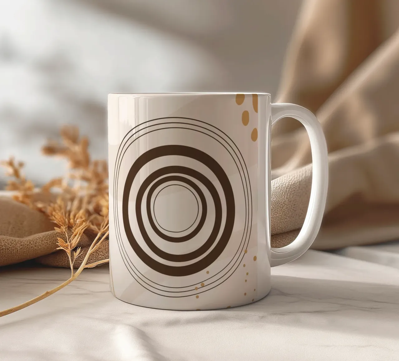Elegante motivo a linee tazza in ceramica da Whole©