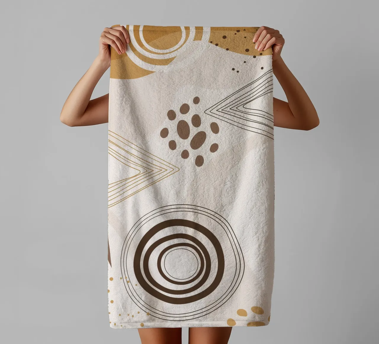 Elegant line pattern towel by Whole©