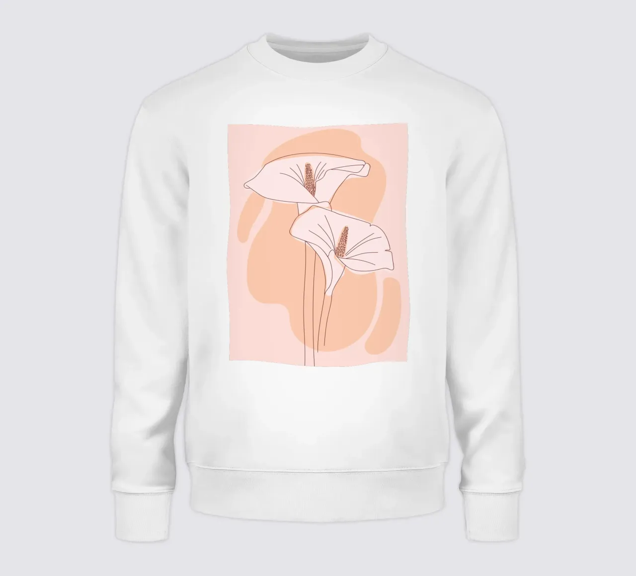 Delicate bloemenlijnen sweatshirt van Whole©
