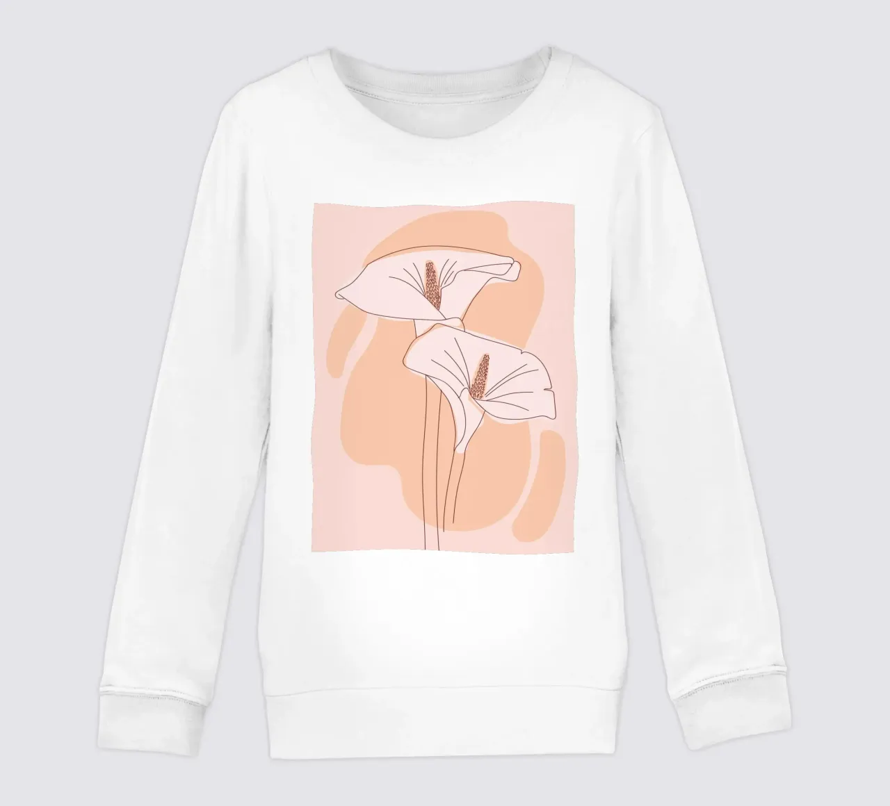 Delicate linee floreali felpa bambino da Whole©