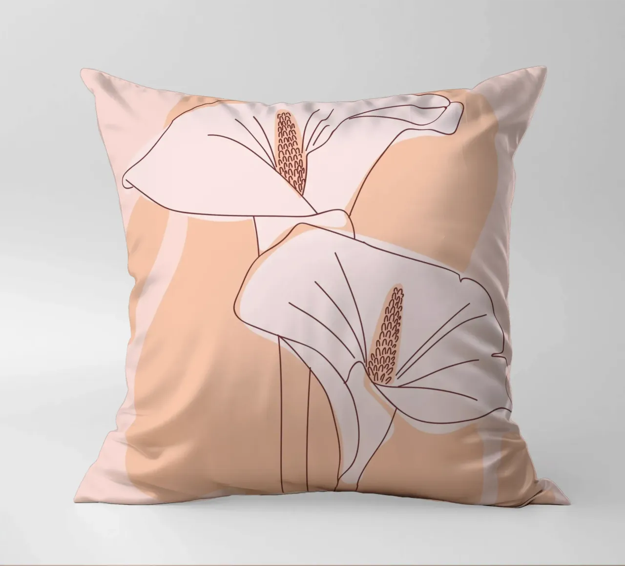 Delicate linee floreali cuscino da Whole©