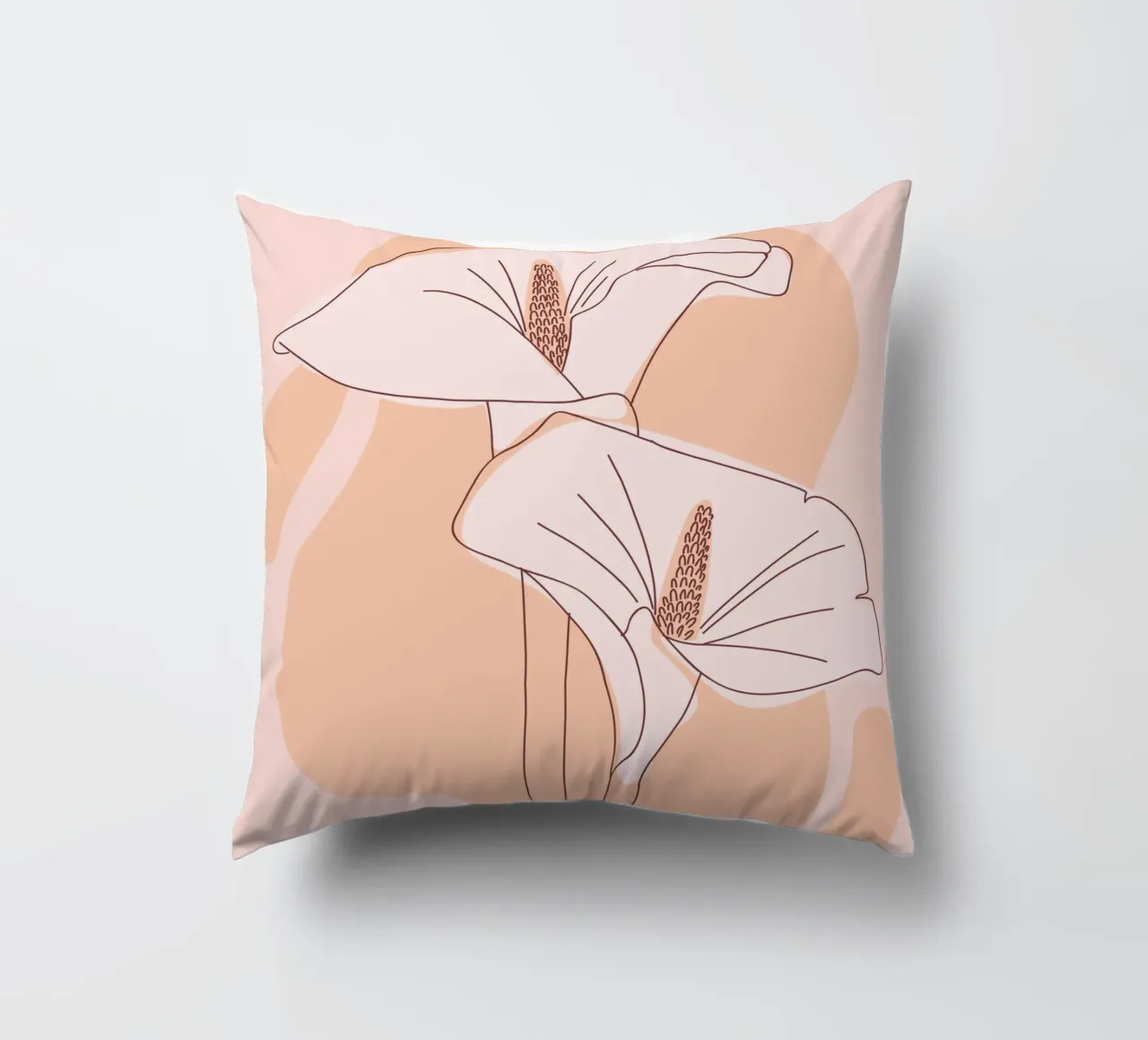 Delicate linee floreali cuscino da Whole©