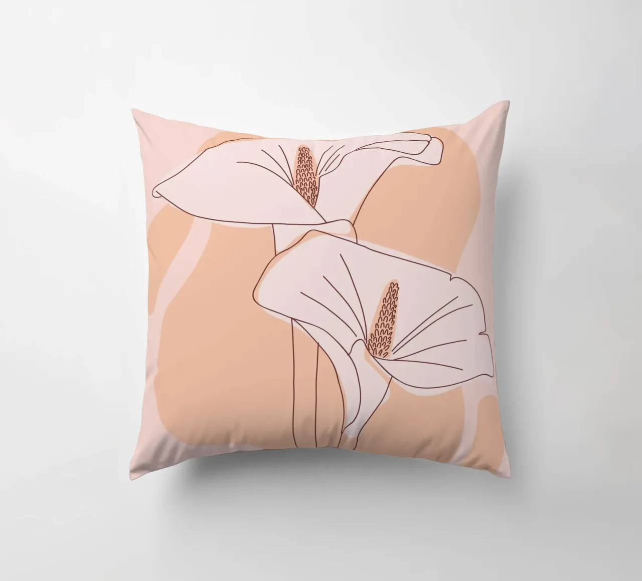 Delicate linee floreali cuscino da Whole©
