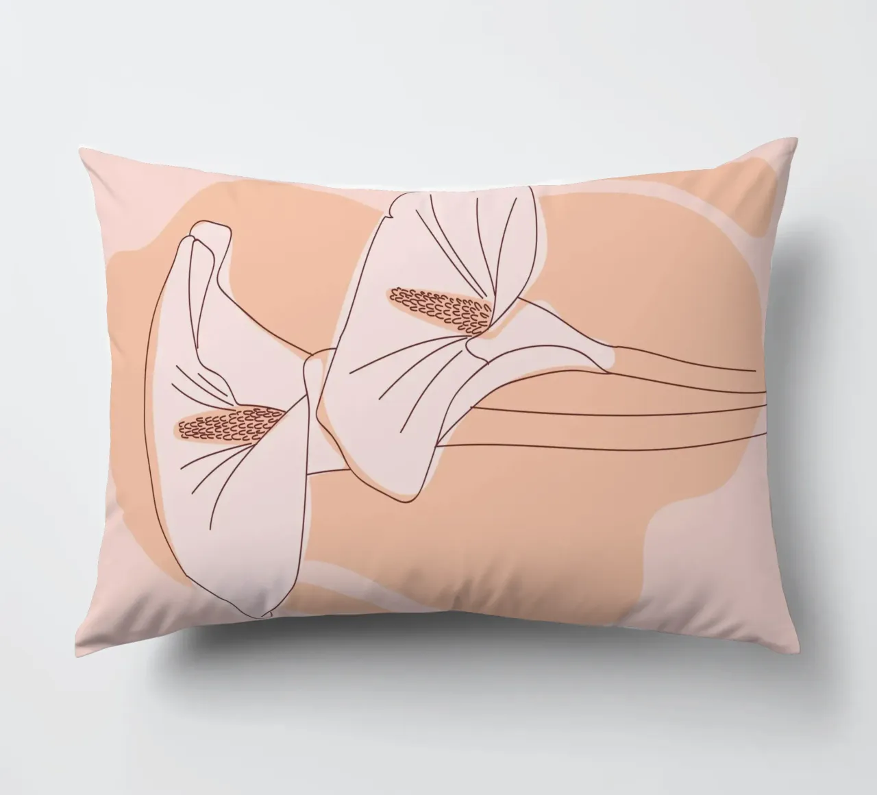 Delicate linee floreali cuscino da Whole©