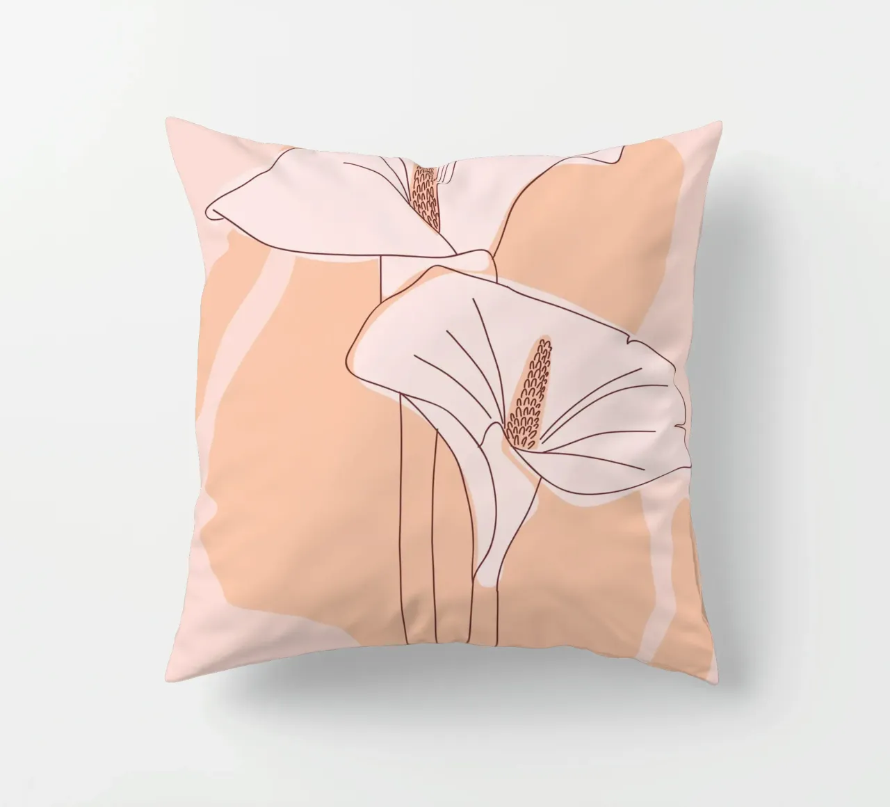 Delicate linee floreali cuscino da Whole©