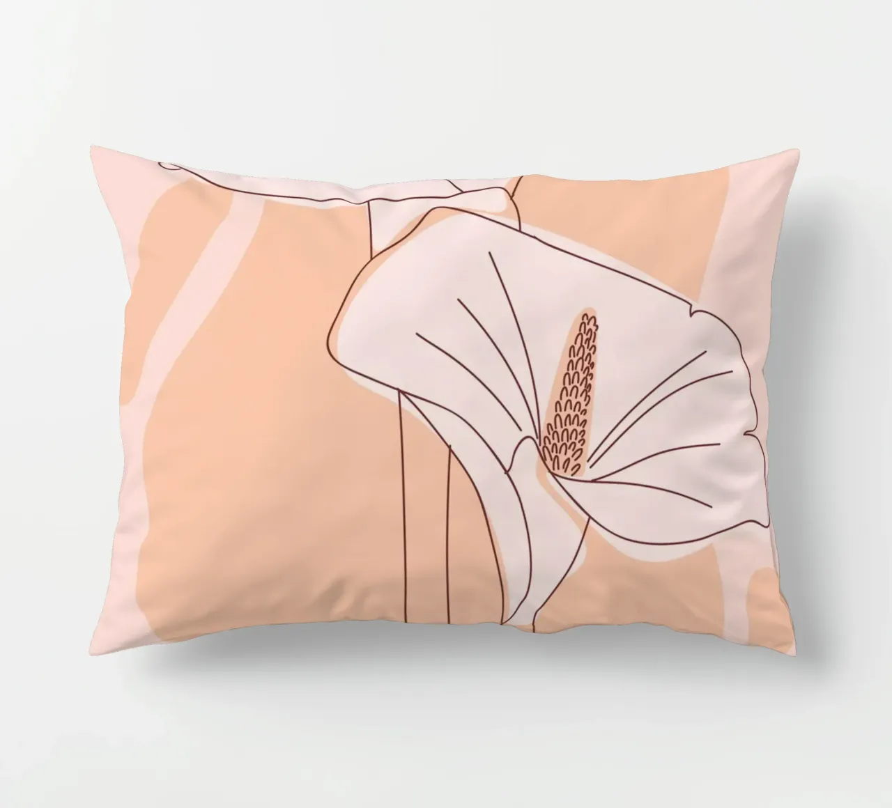 Delicate linee floreali cuscino da Whole©
