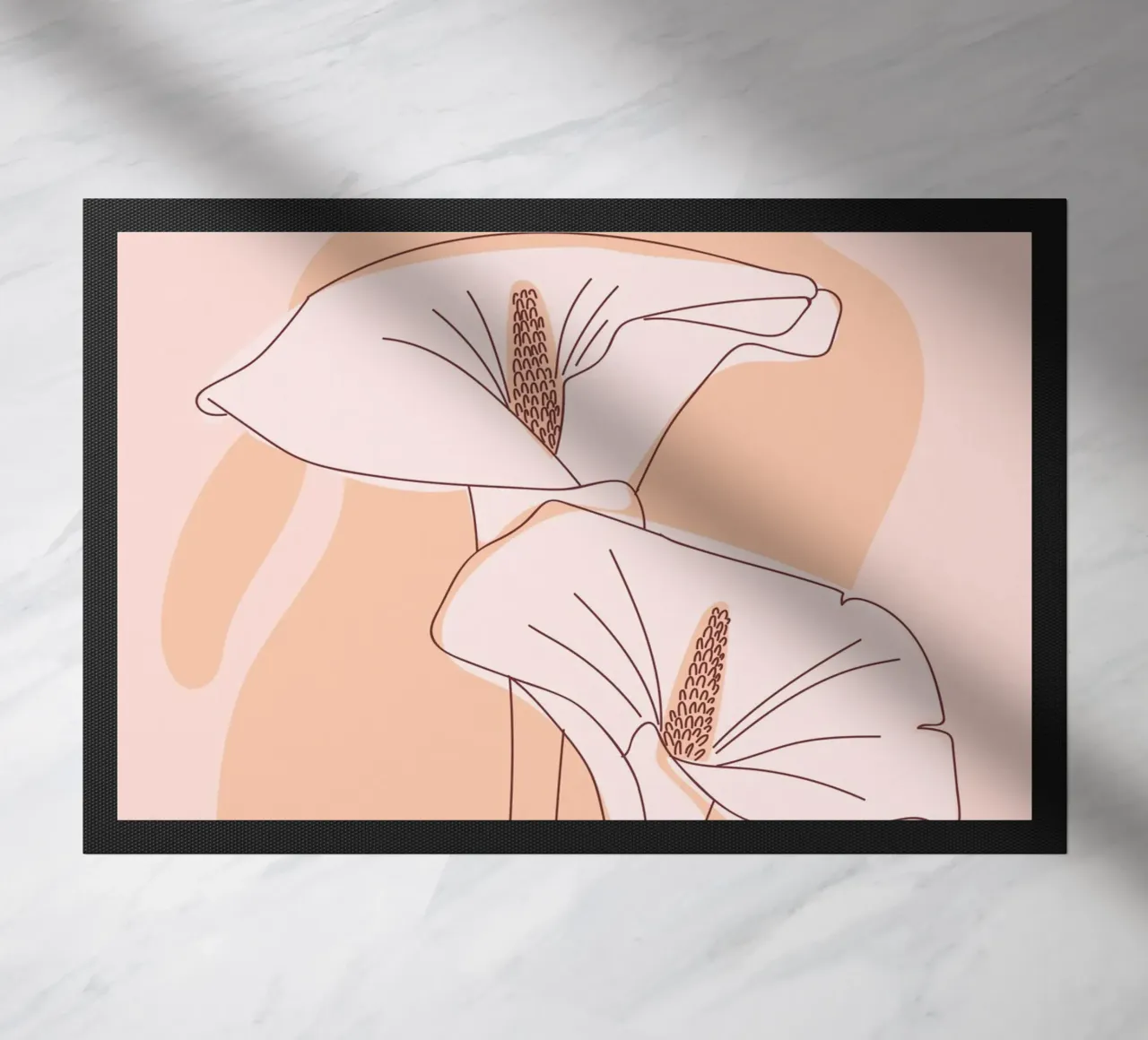 Delicate linee floreali zerbino da Whole©