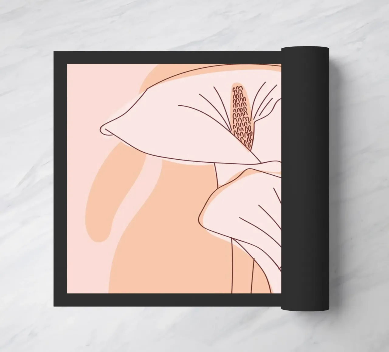 Delicate linee floreali zerbino da Whole©