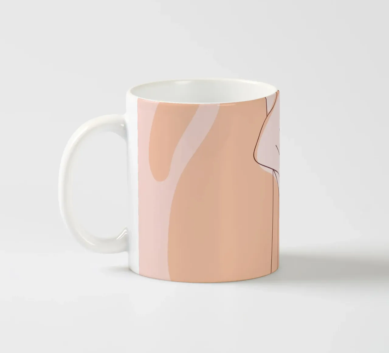 Delicate linee floreali tazza in ceramica da Whole©