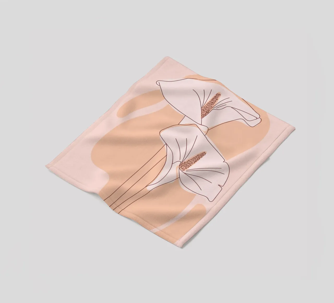Delicate linee floreali coperta in pile da Whole©