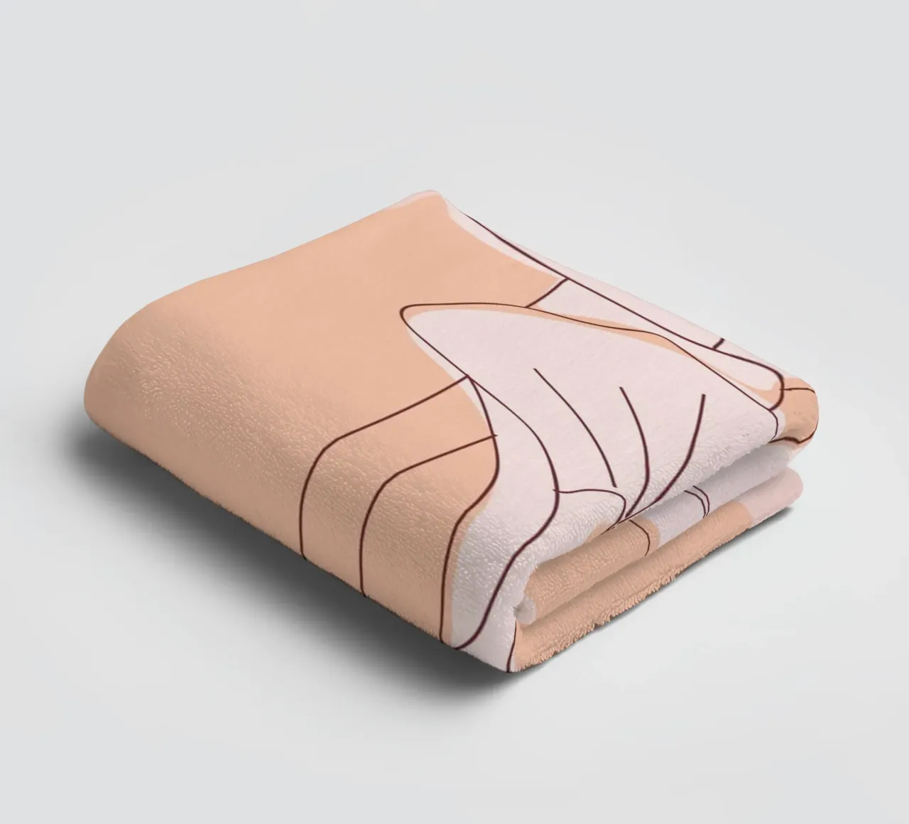 Delicate linee floreali asciugamano da bagno da Whole©
