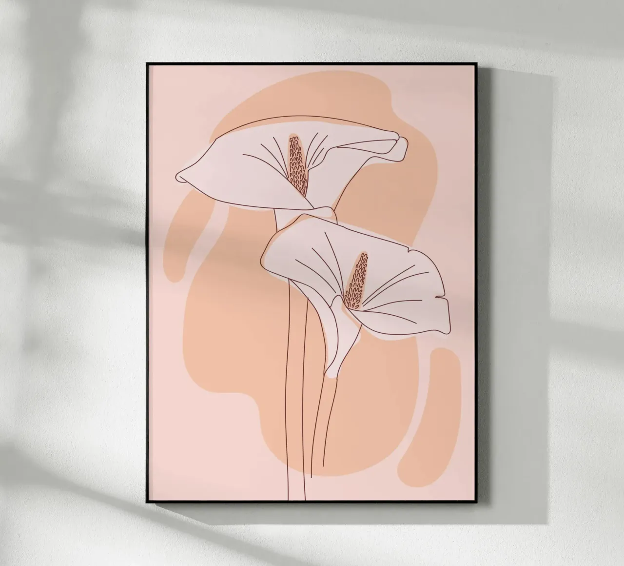 Delicate linee floreali plexiglass da Whole©