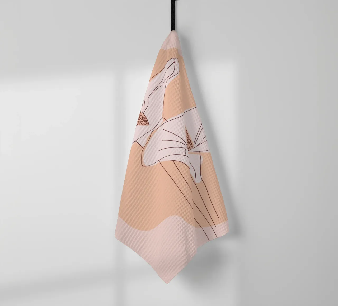 Delicate linee floreali canovaccio da cucina da Whole©