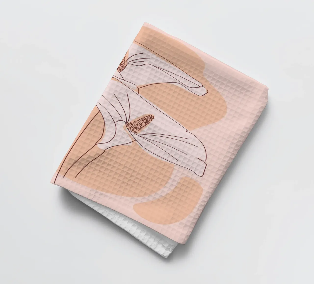 Delicate linee floreali canovaccio da cucina da Whole©