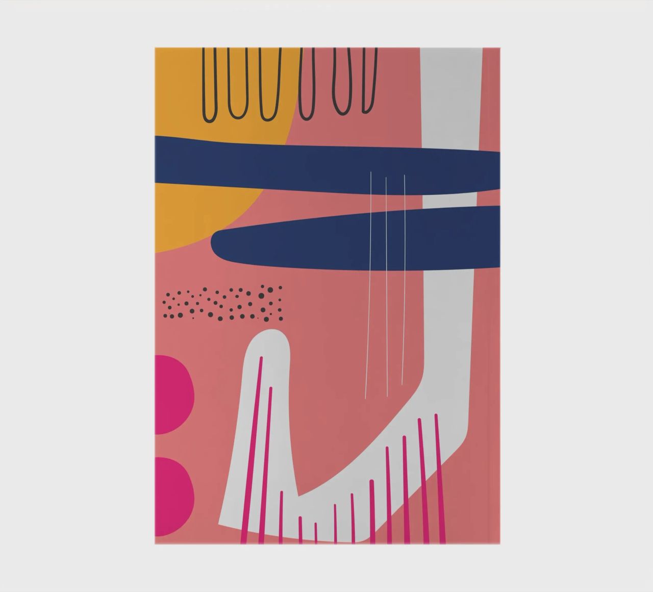 Abstract colour harmony notebook by Whole©