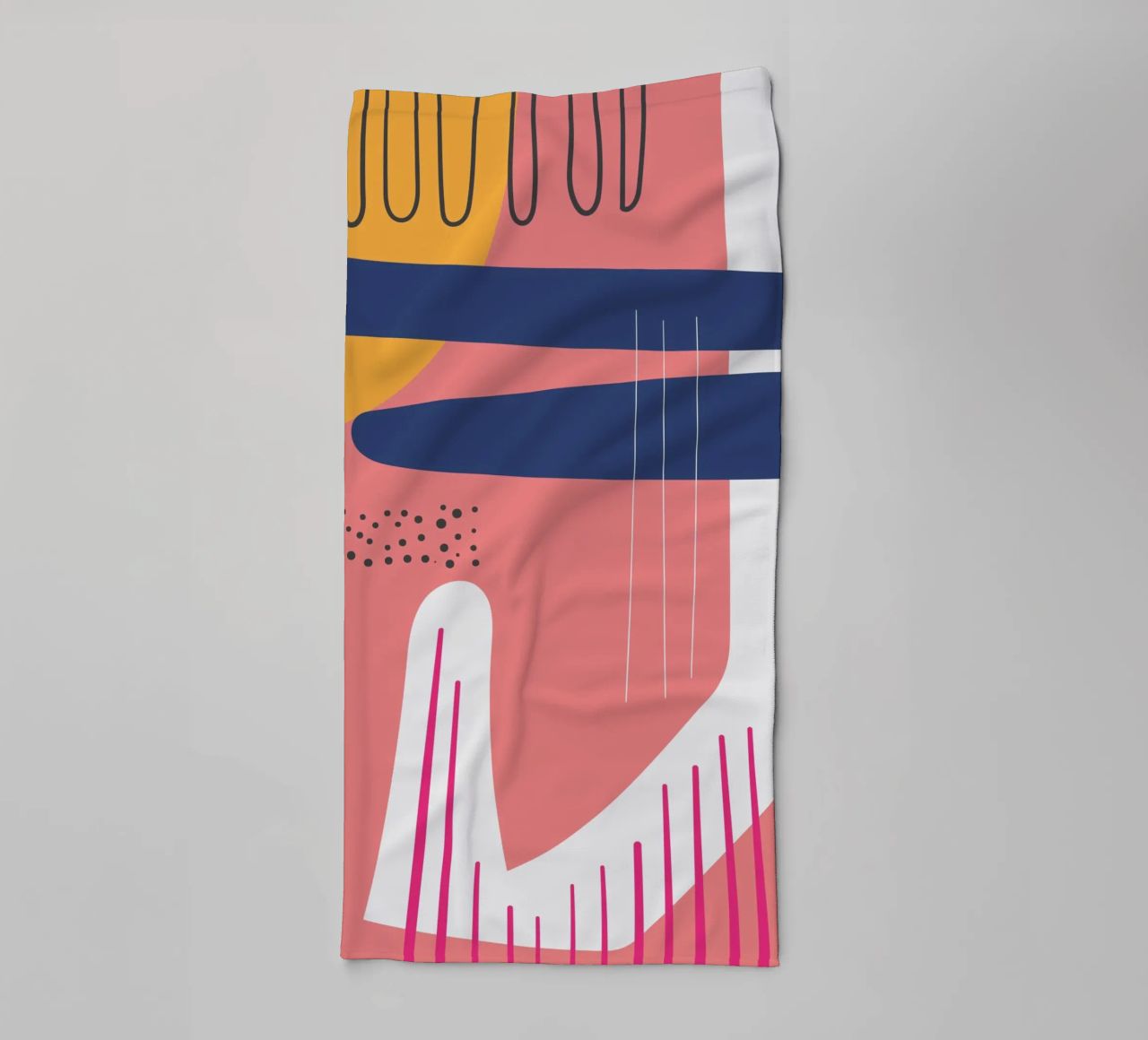 Abstract colour harmony towel by Whole©
