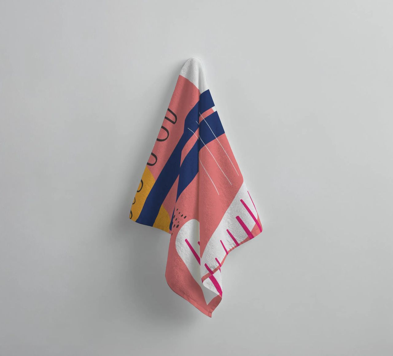Abstract colour harmony towel by Whole©