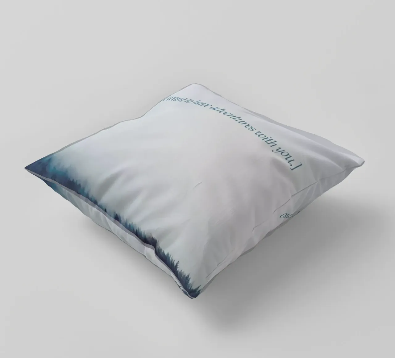 Adventures With You decorative cushion by Kubistika