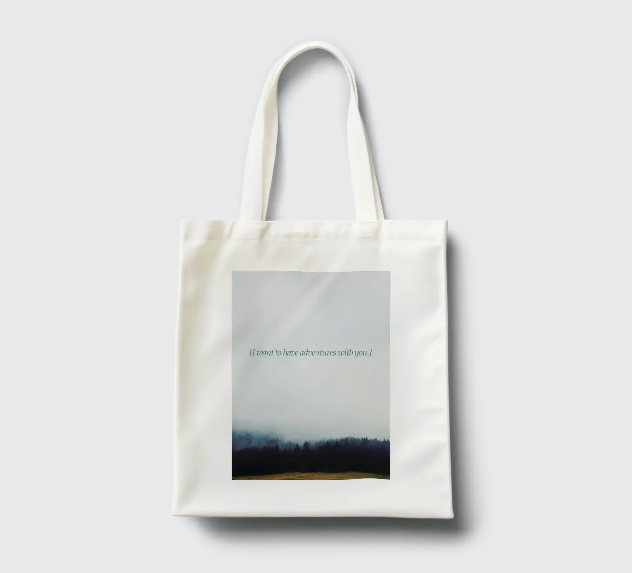 Adventures With You borsa in juta da Kubistika