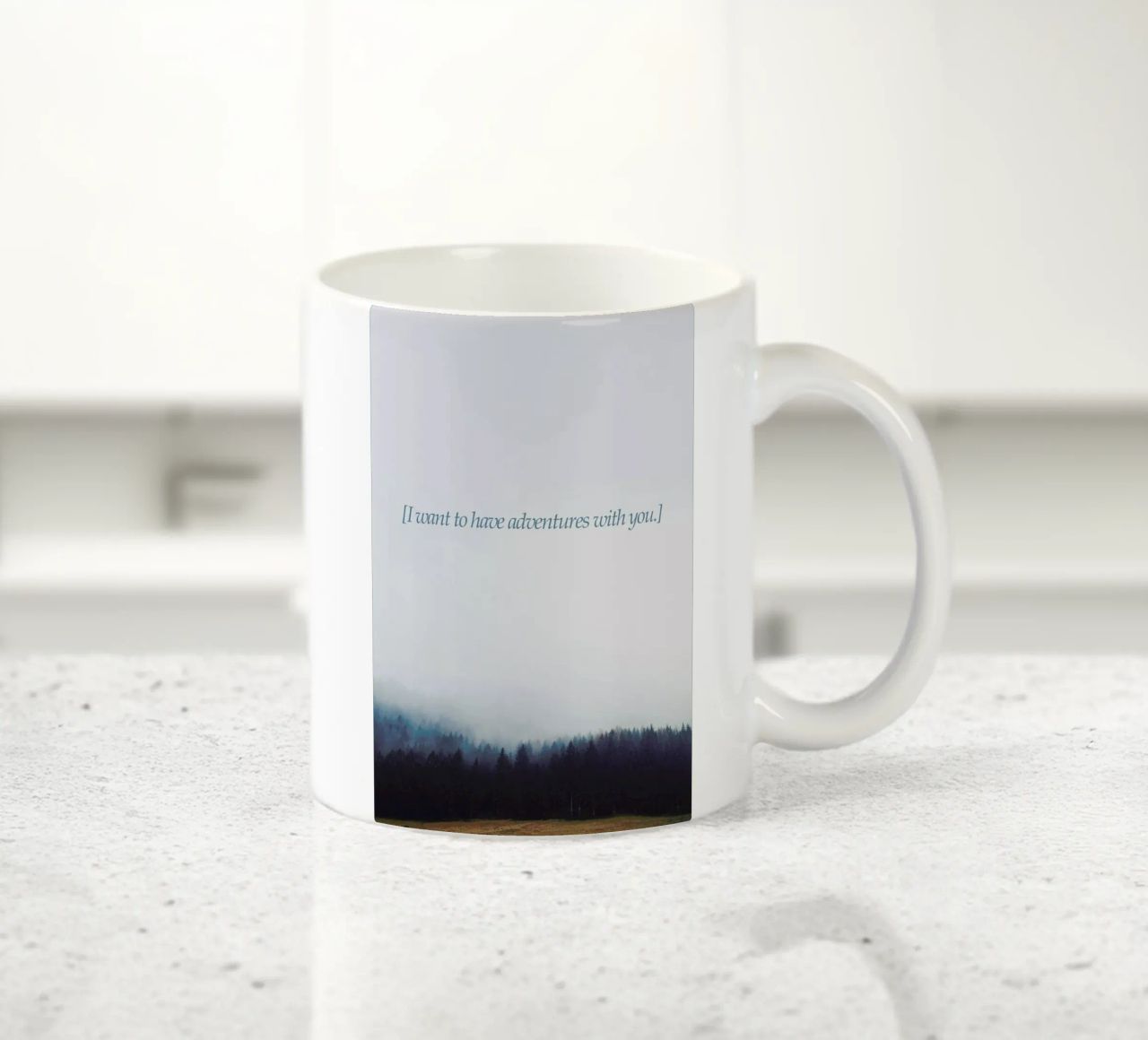 Adventures With You tazza in ceramica da Kubistika