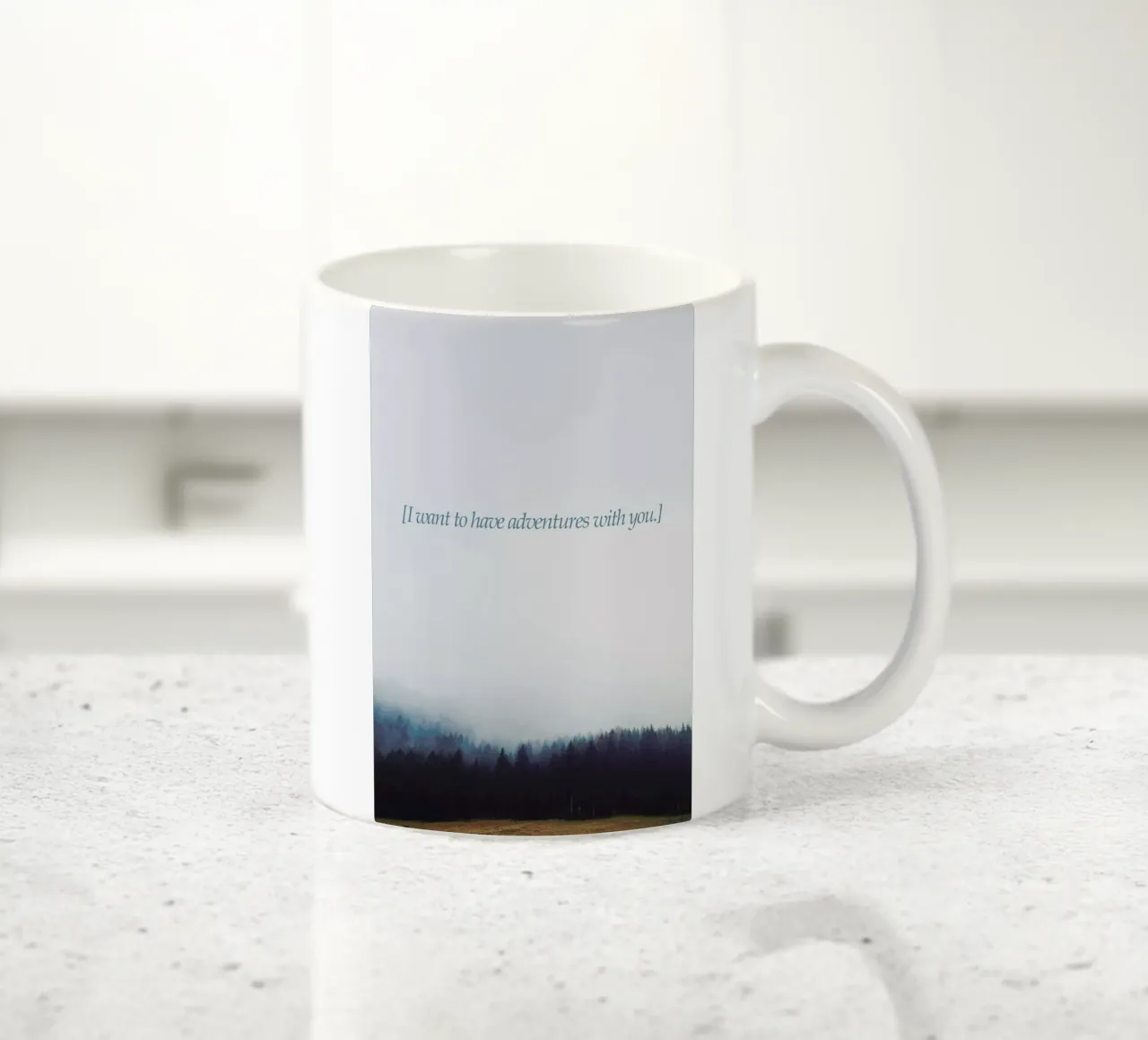 Adventures With You Keramik Tasse von Kubistika