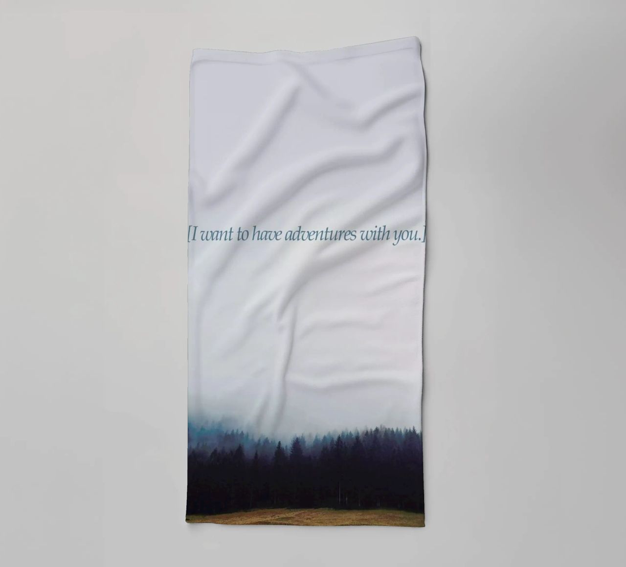 Adventures With You towel by Kubistika