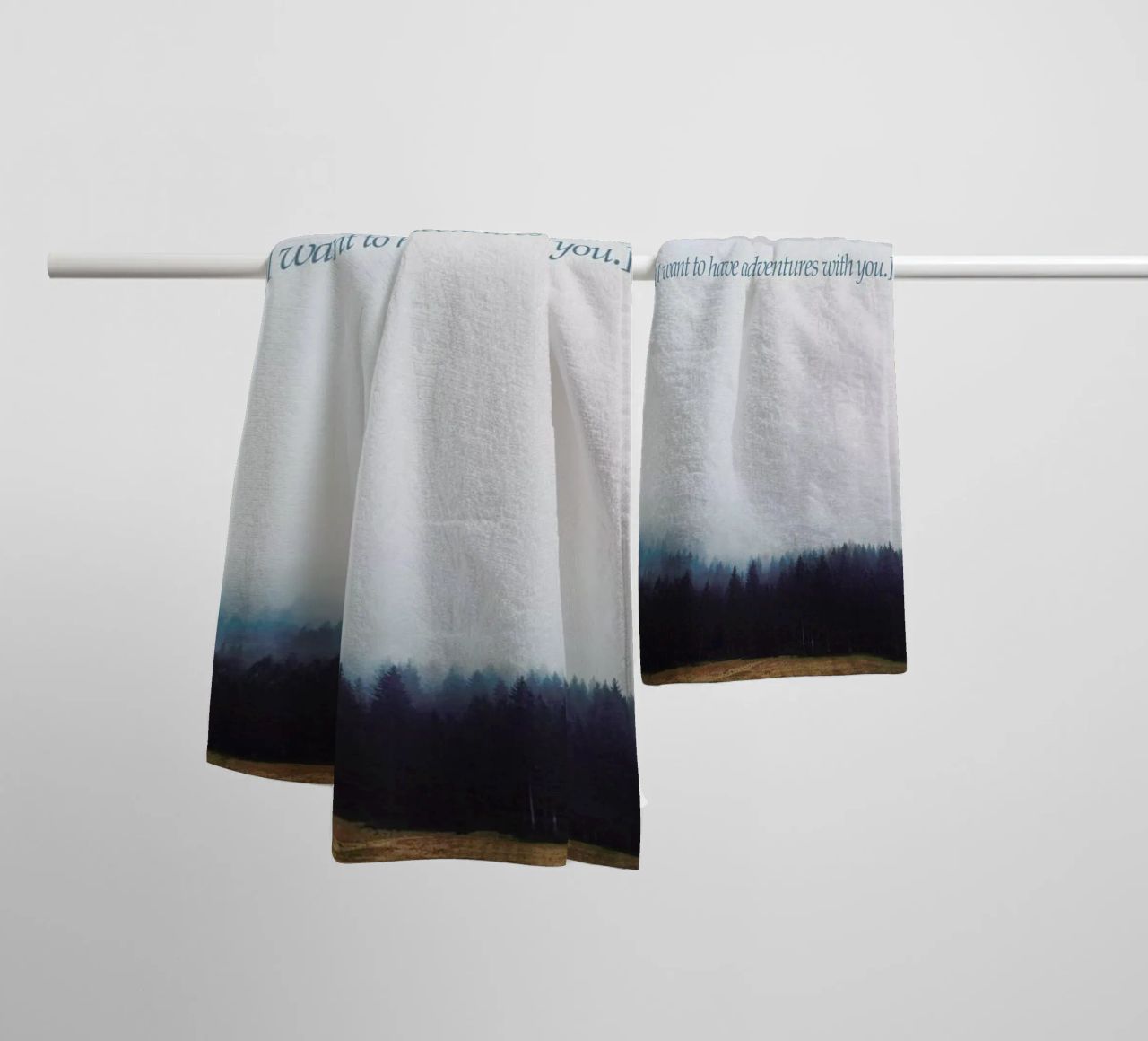 Adventures With You towel by Kubistika