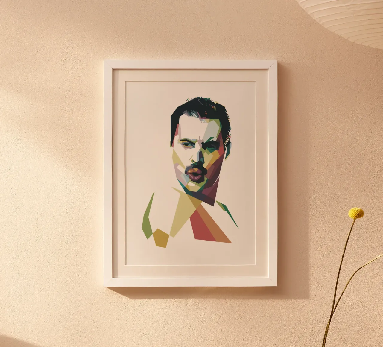 Freddie Legend poster con telaio in plastica da Alkahfsmart