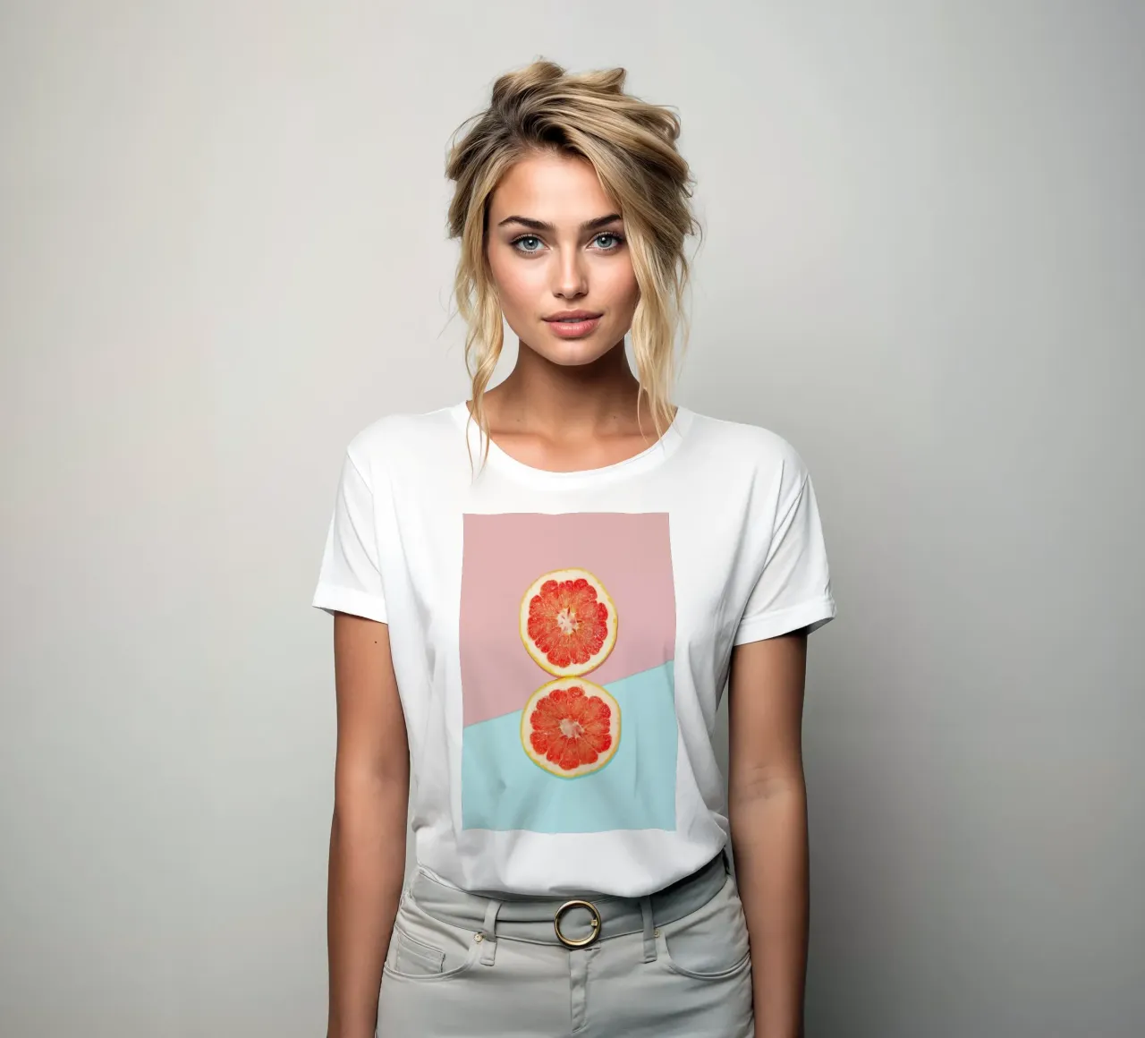 Breakfast For Two women's fitted t-shirt by Kubistika