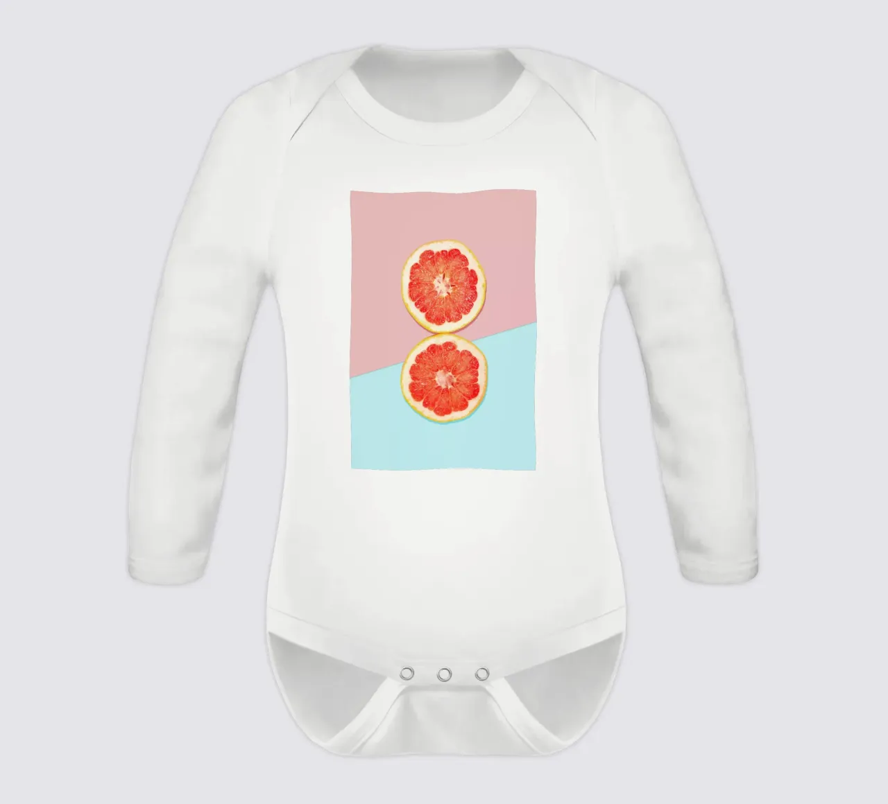 Breakfast For Two long-sleeve baby romper by Kubistika