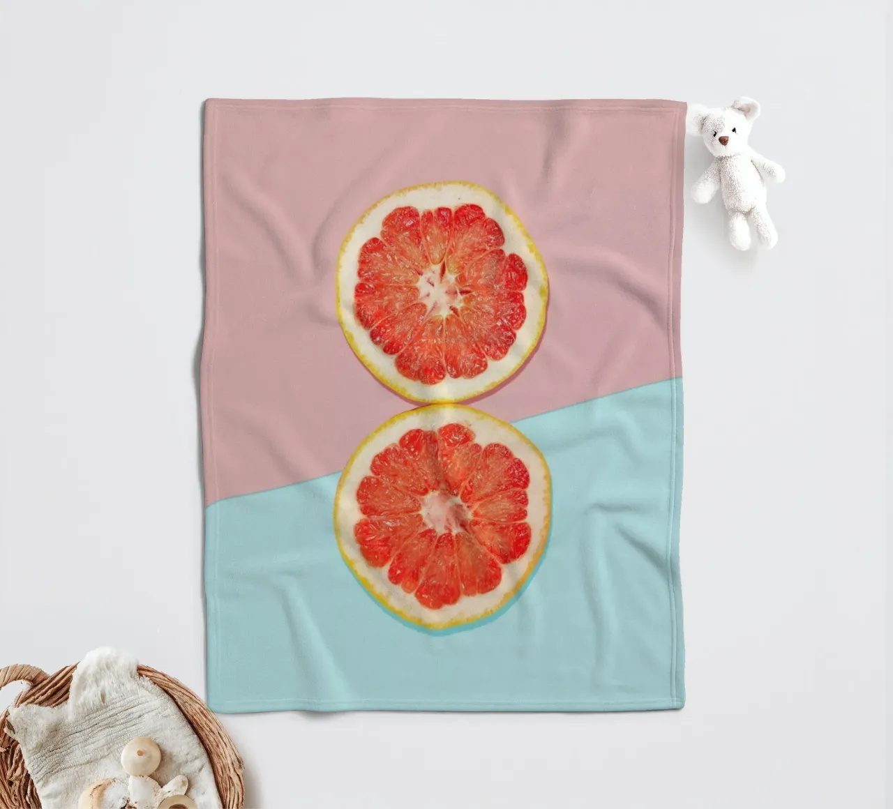 Breakfast For Two fleece blanket by Kubistika
