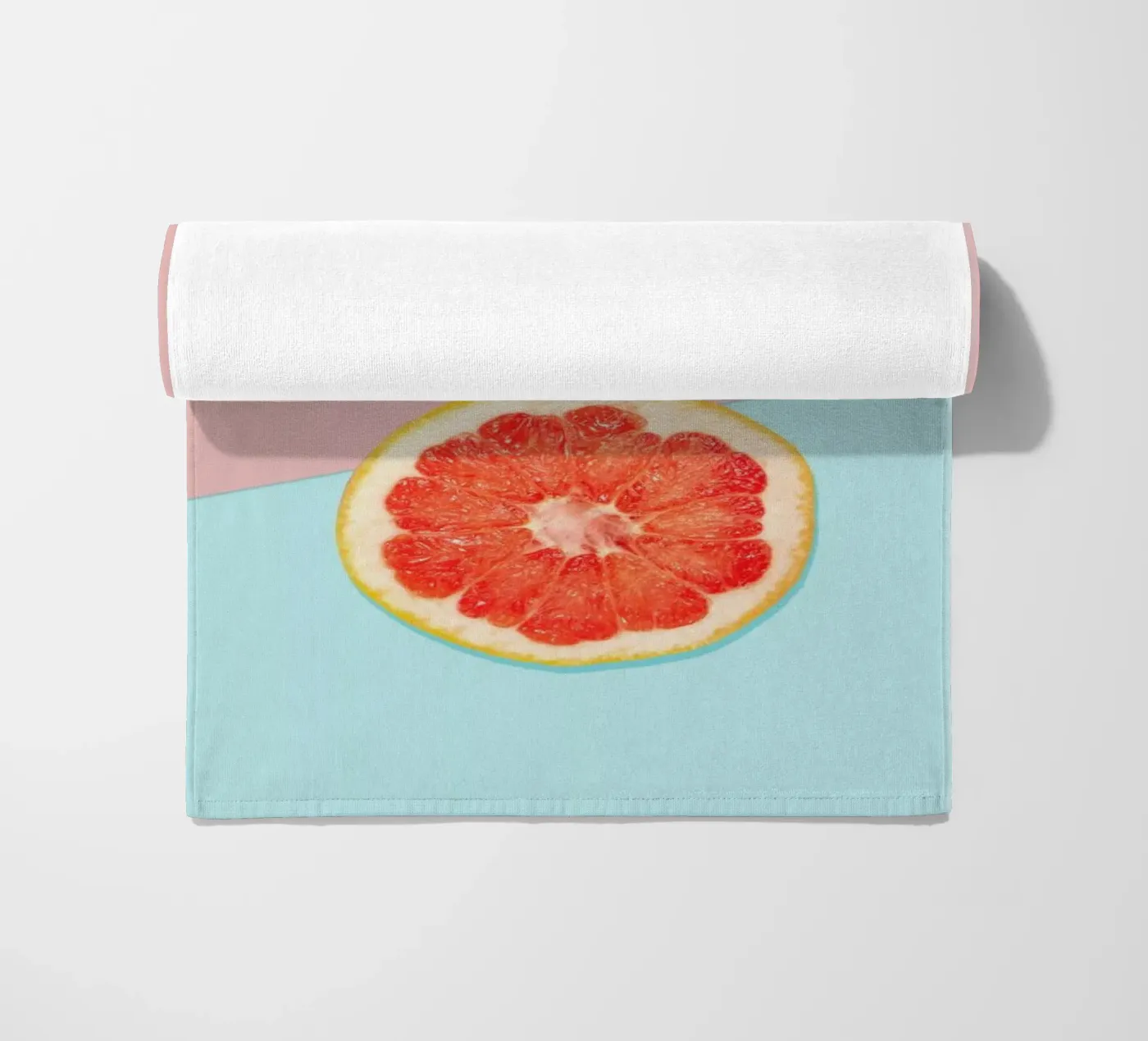 Breakfast For Two beach towel by Kubistika