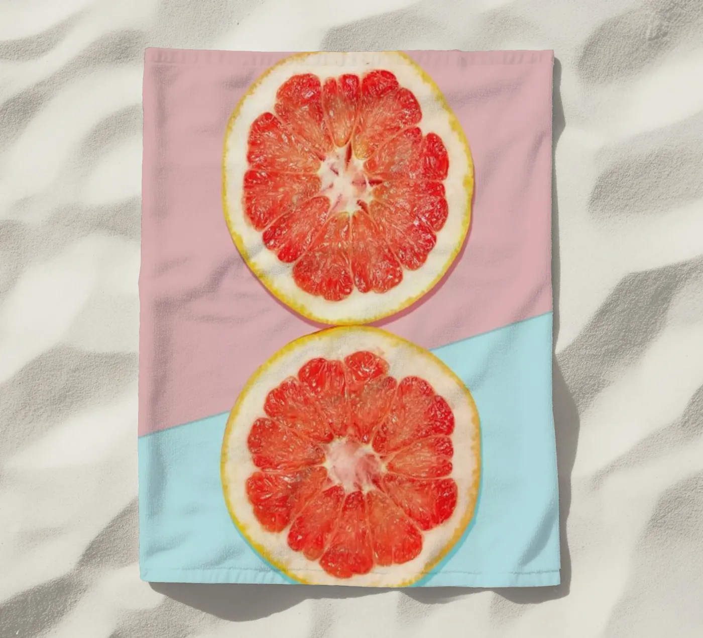 Breakfast For Two beach towel by Kubistika