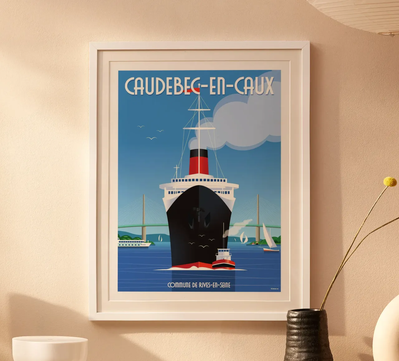 Caudebec en Caux carta hahnemühle da Raphaël Delerue