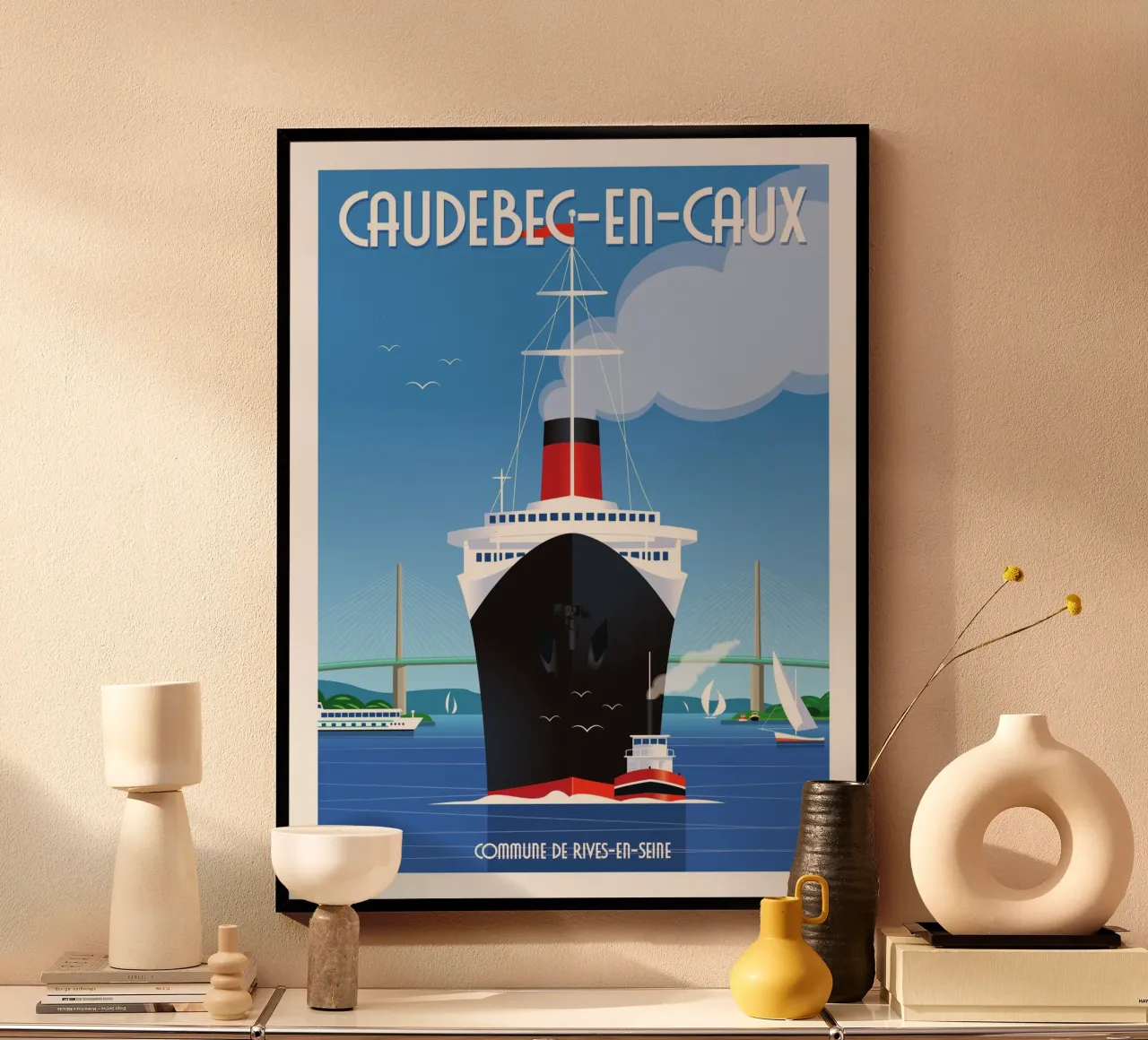 Caudebec en Caux carta hahnemühle da Raphaël Delerue