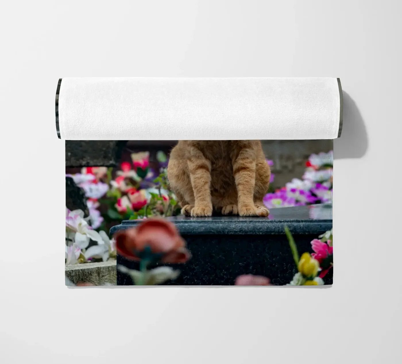 Grumpy cat beach towel by anderm
