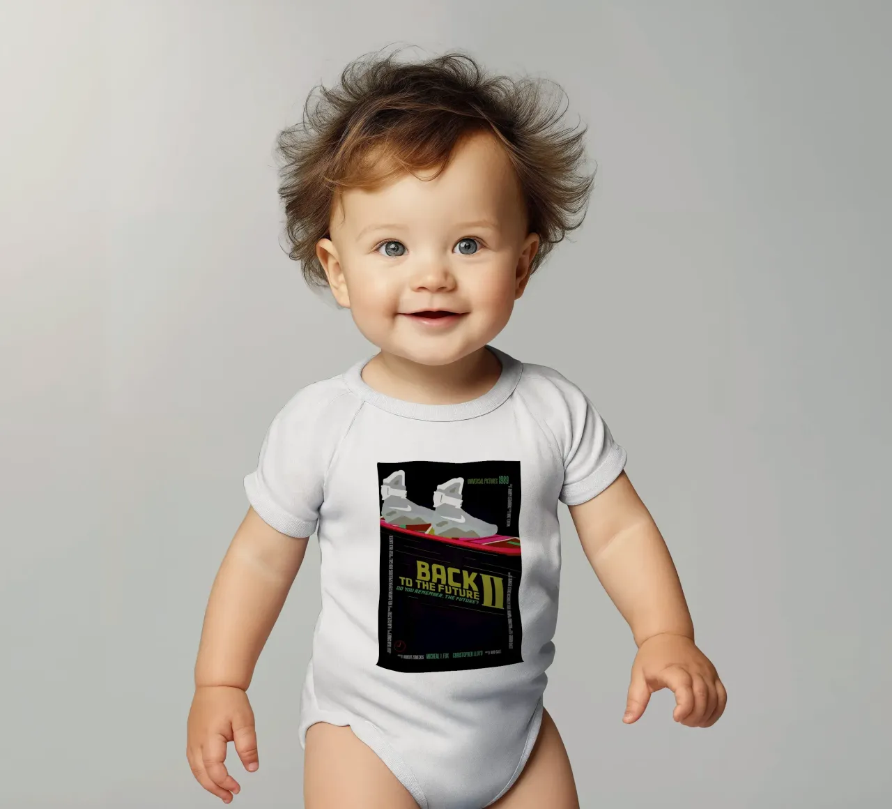 Back To The Future body neonato maniche corte da Aycan Elijah Yilmaz